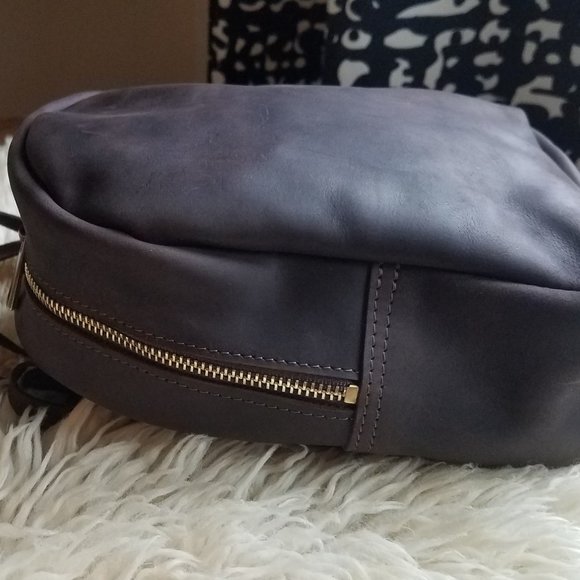 Leather backpack